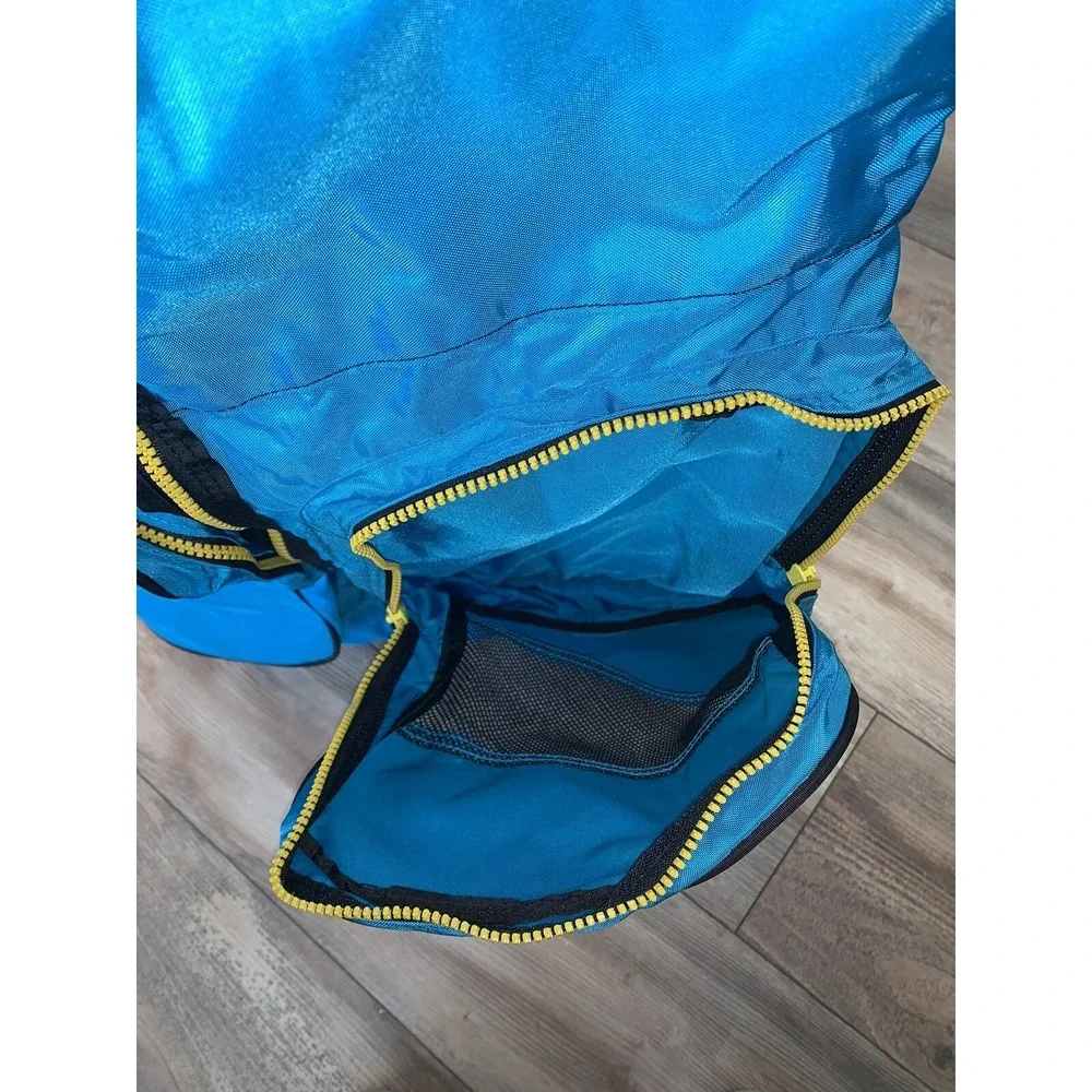 Lands End Garment Bag Turquoise/Yellow/Black
